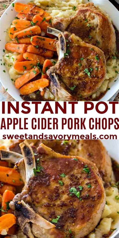 Instant Pot Pork Chops In Apple Cider Recipe [video] Sandsm