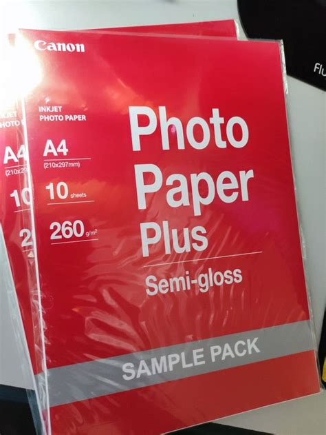 Canon A4 Inkjet Photo Paper Plus, Hobbies & Toys, Stationery & Craft ...