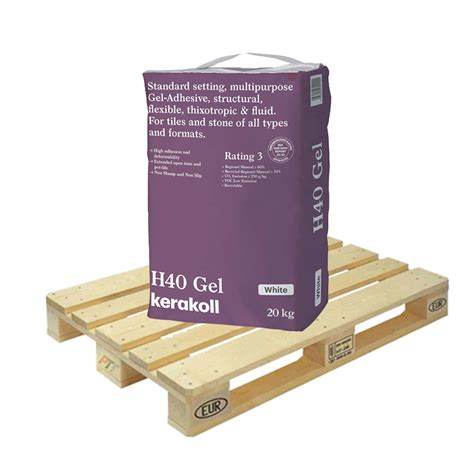 Kerakoll H Gel Adhesive Standard Set S Kg White Full Pallet