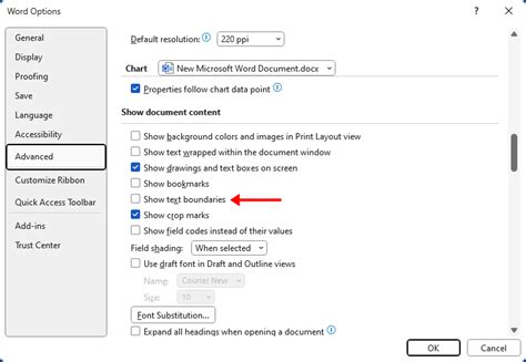 How To Show Or Hide Text Boundaries In Word