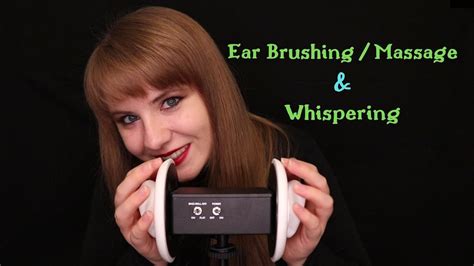 [asmr] 3dio ~ Ear Whispering And Ear Brushing Massage Youtube