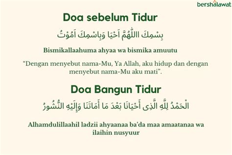 Doa Sebelum Tidur Dan Doa Bangun Tidur Lengkap Dengan Amalan Sebelum