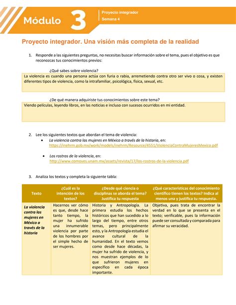 Solution Proyecto Integrador M Dulo Prepa En Linea Sep Studypool