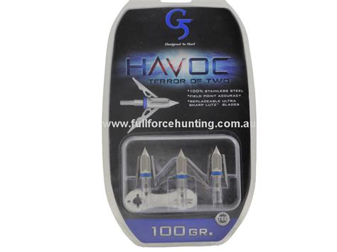 G5 Havoc 100 grain Stainless Steel Broadheads