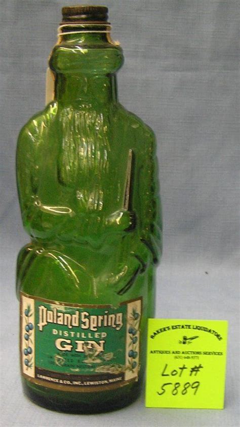 Antique Father Christmas Poland Spring Bottle Lot 5889 Bottle