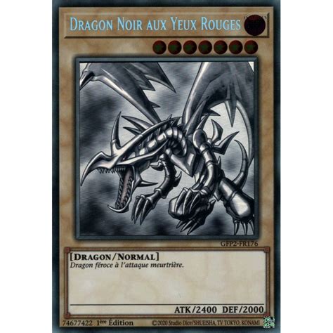 Dragon Noir aux Yeux Rouges GHOST Yu Gi Oh Fantômes du Passé La