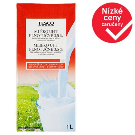 Tesco Milk Uht Full Fat 35 1l Tesco Groceries