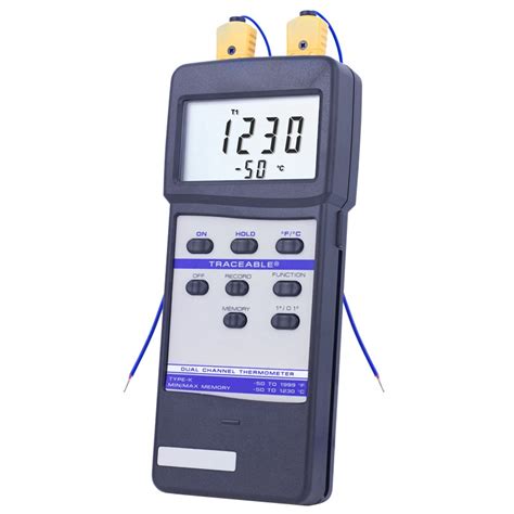 Traceable Dual Channel Thermometer