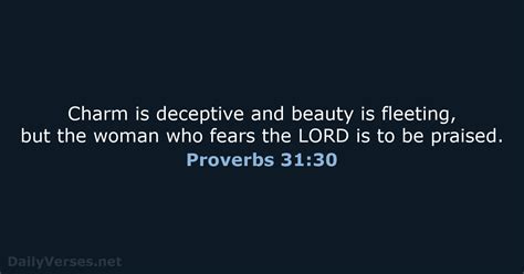 Proverbs 31 30 Bible Verse Ncb