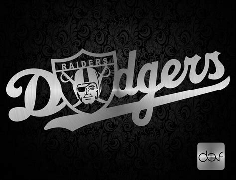 Dodgers Oakland Raiders logo DXF CNC dxf for Plasma Laser | Etsy