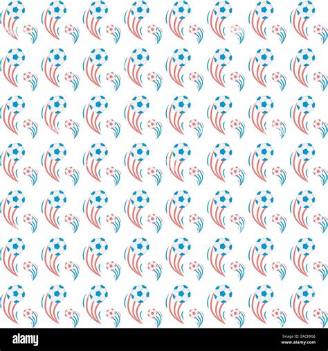 Soccer Ball Seamless Pattern Vector Illustration Stock Vector Image