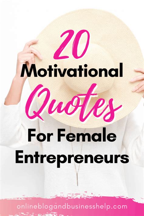 20 Motivational Quotes for Female Entrepreneurs - Online Blog and ...