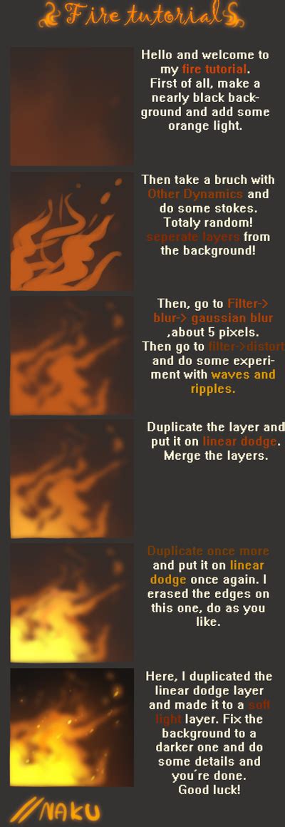 Easy to do -Fire- tutorial by Nakubi.deviantart.com on @deviantART ...