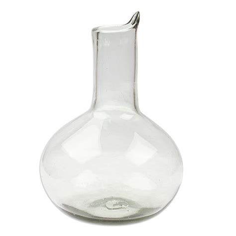 Handblown Recycled Glass Wine Decanter From Mexico Exquisite Shape Globein