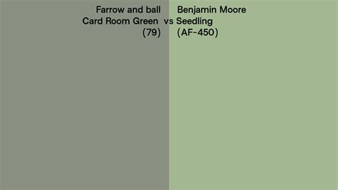 Farrow And Ball Card Room Green Vs Benjamin Moore Seedling Af