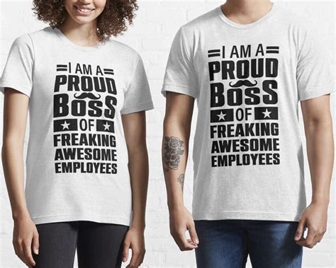 I Am A Proud Boss Of Freaking Awesome Employees Svg Png Eps Etsy