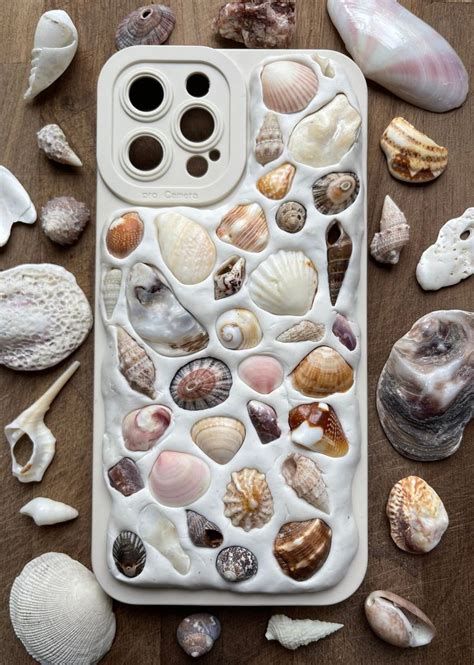 Seashell Mosaic Phone Case Etsy Canada In 2024 Seashell Phone Case