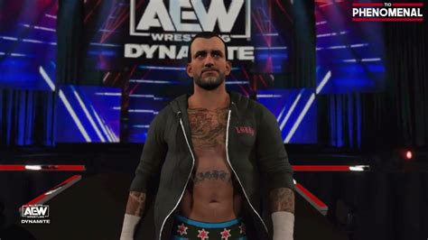 Wwe 2k23 Cm Punk Aew Entrance Tio Phenomenal Youtube