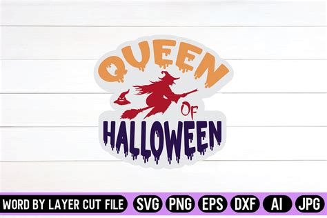 Queen Of Halloween Svg Sticker Design Graphic By Svg Artfibers