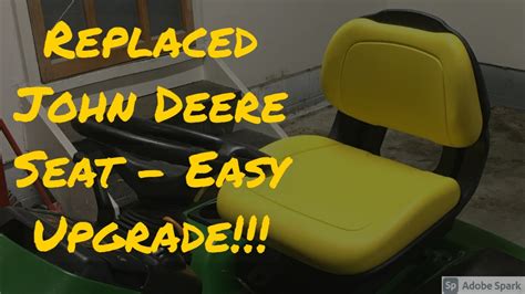 Replaced Seat On John Deere Tractor Easy Upgrade Youtube