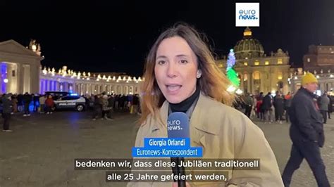 Papst Franziskus eröffnet Heiliges Jahr 2025 video Dailymotion