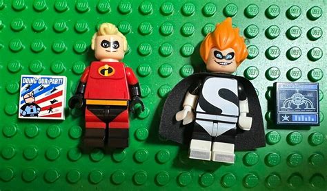 Lego CMF Disney Series 1 Mr Incredible Syndrome Minifigures With