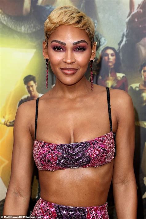 Meagan Good Flaunts Her Fantastic Figure At The La Premiere Of Shazam Fury Of The Gods Daily