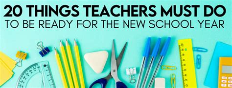 Teacher Checklists 20 Steps For Getting Ready For Back To School In