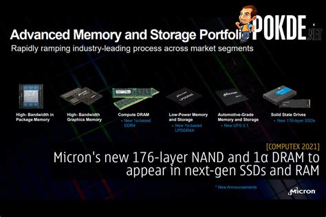 Computex 2021 Microns New 176 Layer Nand And 1α Dram To Appear In