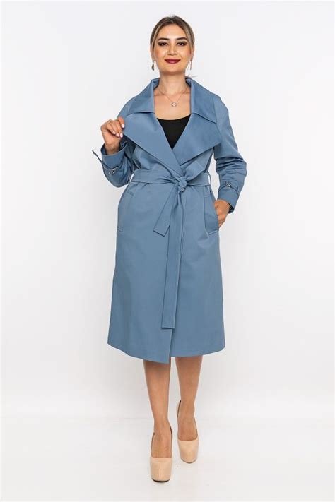 Renata 7826 BLUE Women Trenchcoat Dosso Dossi