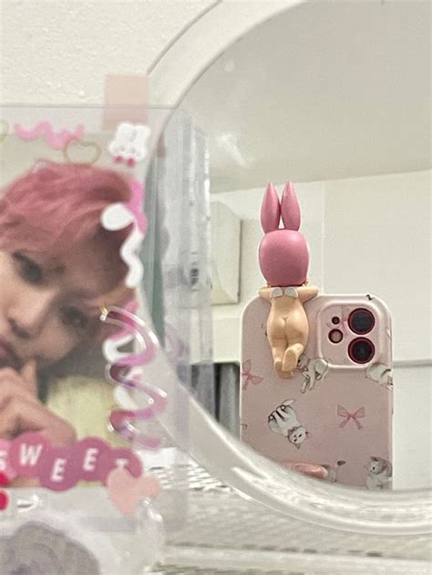 Sonny Angel Hipper Bunny Rabbit Sonny Angel Pink Phone Cases Pink