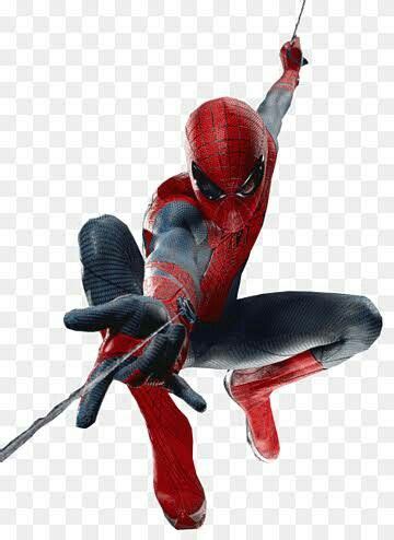 The Amazing Spider Man Flying Through The Air With His Hands In The