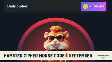 Dont Miss Daily Hamster Cipher Morse Code September