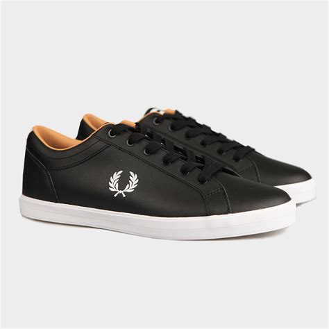 Fred Perry Baseline Leather Trainer Oxygen Clothing