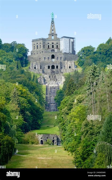 The Hercules Monument At The Bergpark Wilhelmshoehe In Kassel Germany