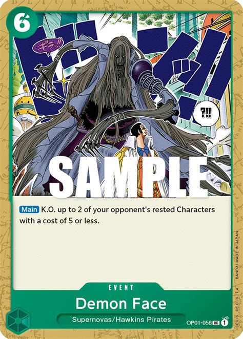 OPTCG Products OP01 056 Demon Face