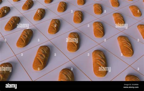 Rows Of Loaves Of Bread Stock Photo Alamy