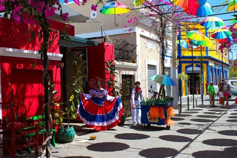 Street Umbrellas In Puerto Plata Editorial Stock Image Image Of