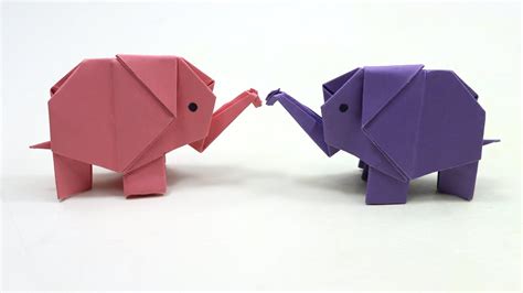 Cute Origami Elephant Easy Paper Elephant Making YouTube