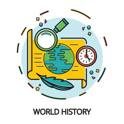 Ejemplo De La Historia De Mundo Ilustración Del Vector Ilustración De