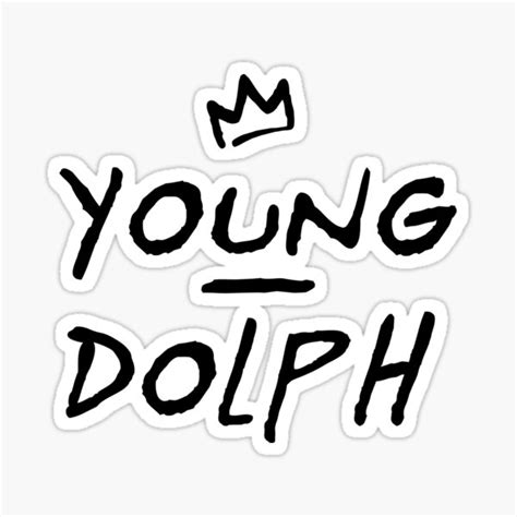 Young Dolph With Crown Rip King Sticker For Sale By Trapcorner