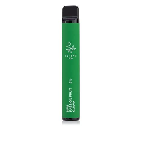 Kiwi Passion Fruit Guava Elf Bar 600 Disposable Vape Et Uk