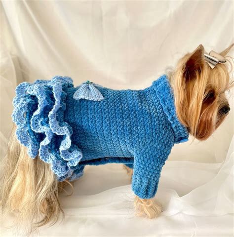 Crochet Dog Dress Pattern for Small Dogs DIY Pet Clothes Crochet ...