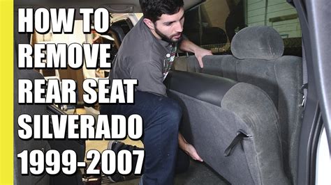 How To Remove Rear Seats On Silverado And Sierra St Gen