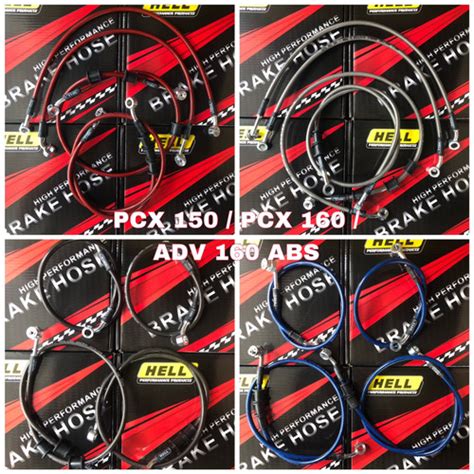 Jual Hell Kabel Selang Rem Set Depan Belakang Abs Cbs Pcx Adv