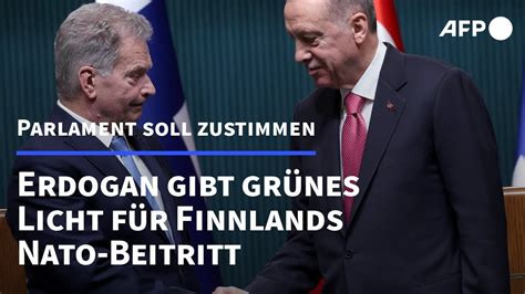 T Rkischer Pr Sident Gibt Gr Nes Licht F R Nato Beitritt Finnlands