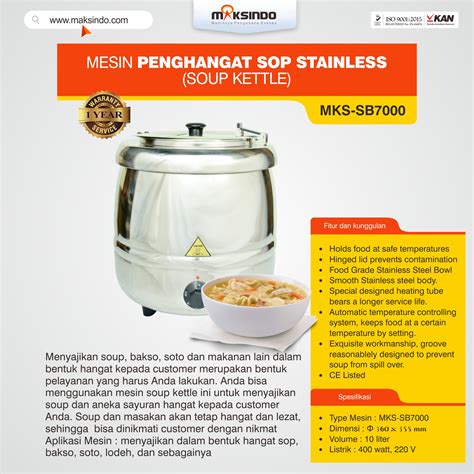 Mesin Bain Marie Penghangat Makanan Mks Ebm Maksindo