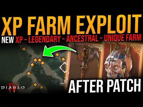 Diablo New Insane Legendary Xp Farm Glitch After Patch