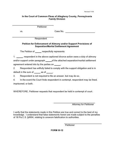 49 Editable Marital Settlement Agreements Wordpdf Templatelab