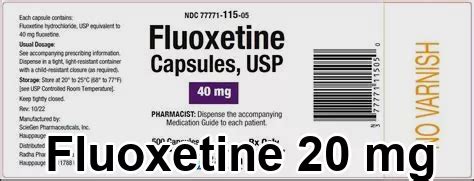 What is fluoxetine 20 mg capsules? with MasterCard